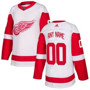 NHL Detroit Red Wings Trikot Benutzerdefinierte Auswärts Weiß Authentic